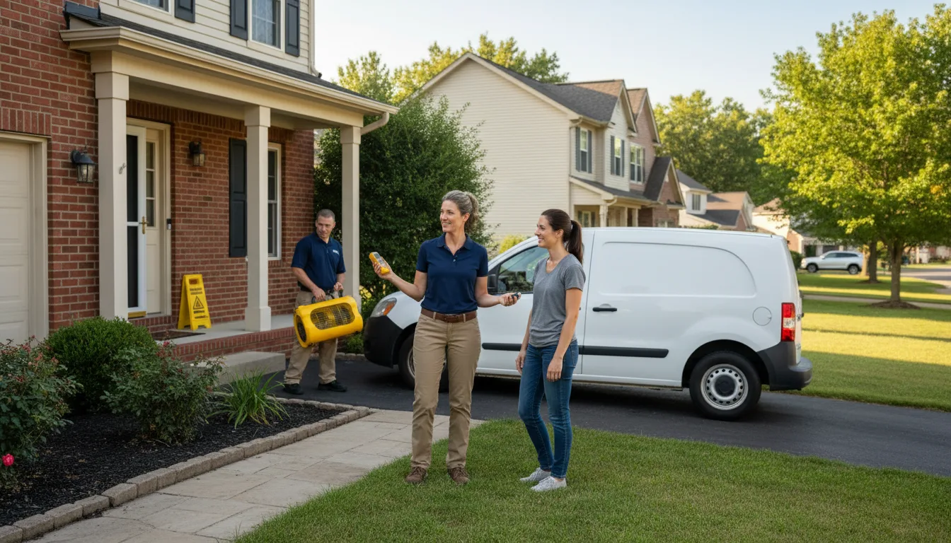 Water restoration image for Water Damage & Restoration Services in Greensboro, IN